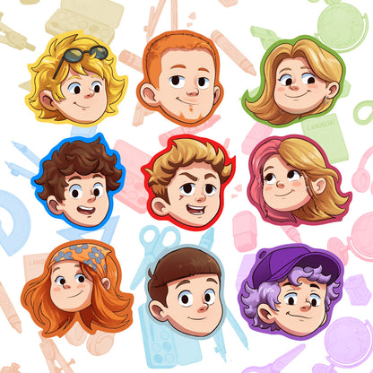 BLIND BOX FRIENDZ - ZESTAW 4 RZEPÓW NA PLECAK