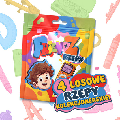 BLIND BOX FRIENDZ - ZESTAW 4 RZEPÓW NA PLECAK