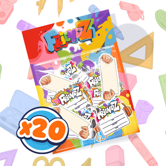 ZESTAW NAKLEJEK NA ZESZYTY - 20 SZTUK