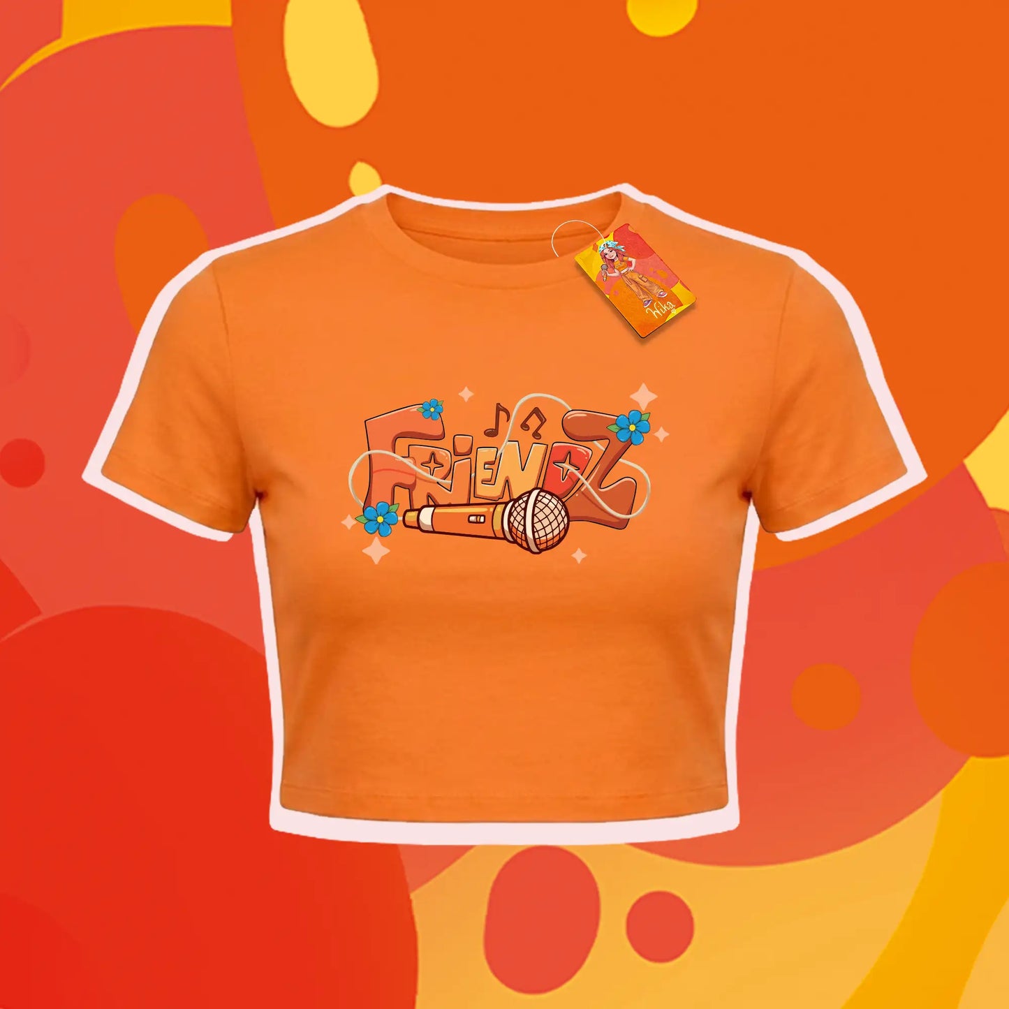 CROP TOP POMARAŃCZOWY - WIKA