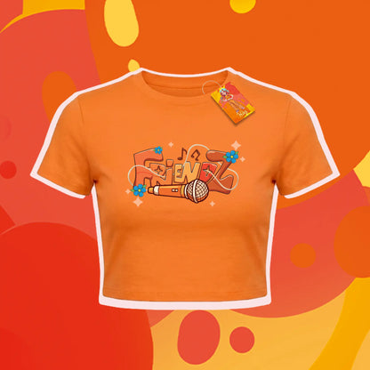 CROP TOP POMARAŃCZOWY - WIKA