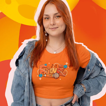 CROP TOP POMARAŃCZOWY - WIKA