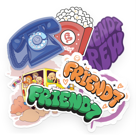NAKLEJKI - FRIEND7 (7 sztuk)